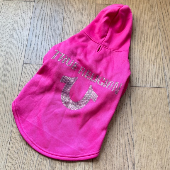 True Religion Other - True Religion Pink Dog Outfit with Glitter Logo | M Dogs | Cute Pet Apparel